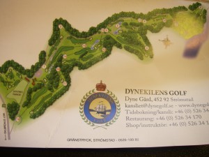 Skårkortet från Dynekilens golfbana