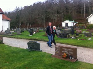På kyrkogårdsbesök