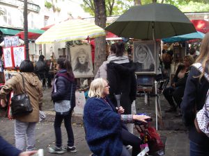 Konstnärer på Place de Tertre