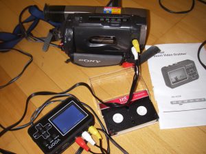 Analog kamera och Vooni Video Grabber